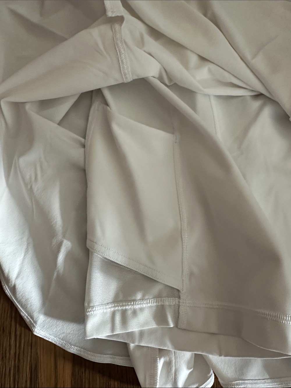 lululemon athletica ivory tennis dress with built in shorts with pockets - Picture 4 of 4